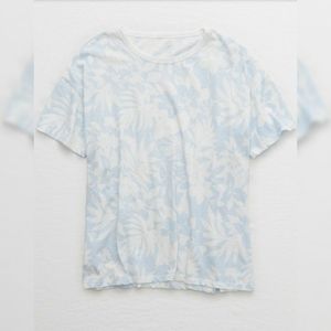 Aerie Oversized Distressed Boyfriend Tee  S